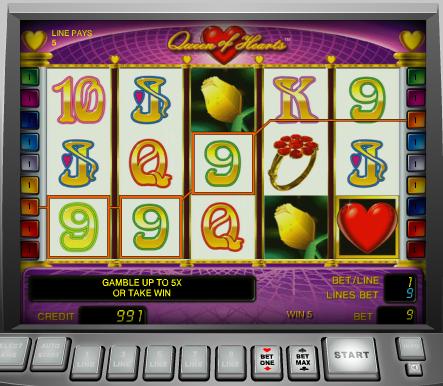 игровой автомат Queen Of Hearts играть бесплатно